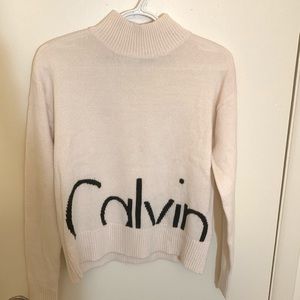 Calvin Klein High Neck Sweater with Front Logo